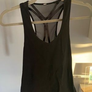 Black Tank with Mesh Detailing in Back